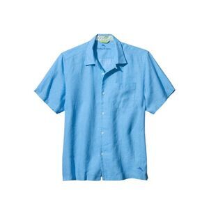 TOMMY BAHAMA SEA GLASS CAMP SHIRT IN BLUE YONDER Linen Men’s Size Small NWT